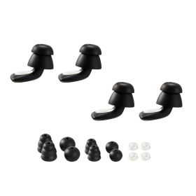 Ear Plugs for Sleeping Noise Cancelling, NRR 25 dB Reusable High Noise Reduction Earplugs, Flexible Silicone Soft Earplug with 12 Ear Tips in M / L