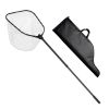 Fishing Net, Foldable Landing Nets with Telescopic Handle and Built in Length Scale, Lightweight and Stronger 6063 Aluminum Fish Gear