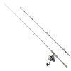 Rod and Fishing Reel Combo, IM6 Fiberglass & Carbon Fiber Spinning Rod and Reel Combo, Bass Fishing Pole with 6.5 ft Two-Piece Rods, 6+1 Ball Bearings