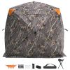 Hunting Blind, 270° See Through Ground Blind, 4-5 Person Pop Up Deer Blind for Hunting with Carrying Bag, Portable Resilient Hunting Tent