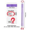 Lifting Sling Straps, 2Pcs Two-Leg Polyester Bridle Sling with Hooks, 4400LB Capacity, 5Ft Heavy Duty Rigging Strap