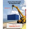 Chain Sling, 5/16 in x 10 ft Lifting Chains with 2 Leg Grab Hooks, Heavy Duty G80 Alloy Steel Lifting Sling, 7000LBS Capacity