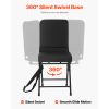 Hunting Chair, 360° Silent Swivel, Foldable Lightweight Portable Blind Chair, Heavy-Duty Steel Frame Ground Stool Seat, with Adjustable Shoulder Strap