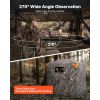 Hunting Blind, 270° See Through Ground Blind, 2-3 Person Pop Up Deer Blind for Hunting with Carrying Bag, Portable Resilient Hunting Tent