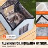 Heated Cat House, Outdoor Kitty Shelter with Timer, 600D Oxford Cloth Foldable Cat Shelter with Heated Pad for Winter to Stay Warm and Cozy