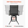 Hunting Chair, 360° Silent Swivel, Foldable Lightweight Portable Blind Chair, Heavy-Duty Steel Frame Ground Stool Seat, with Armrest
