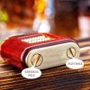 Vintage Trench Lighter,Pure Copper Cool Lighters,Reusable Windproof Antique Lighter,Soft Flame Kerosene Lighters for Collection Decorative Gift (B)