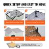 Heated Cat House, Outdoor Kitty Shelter with Adjustable Temperature and Timer